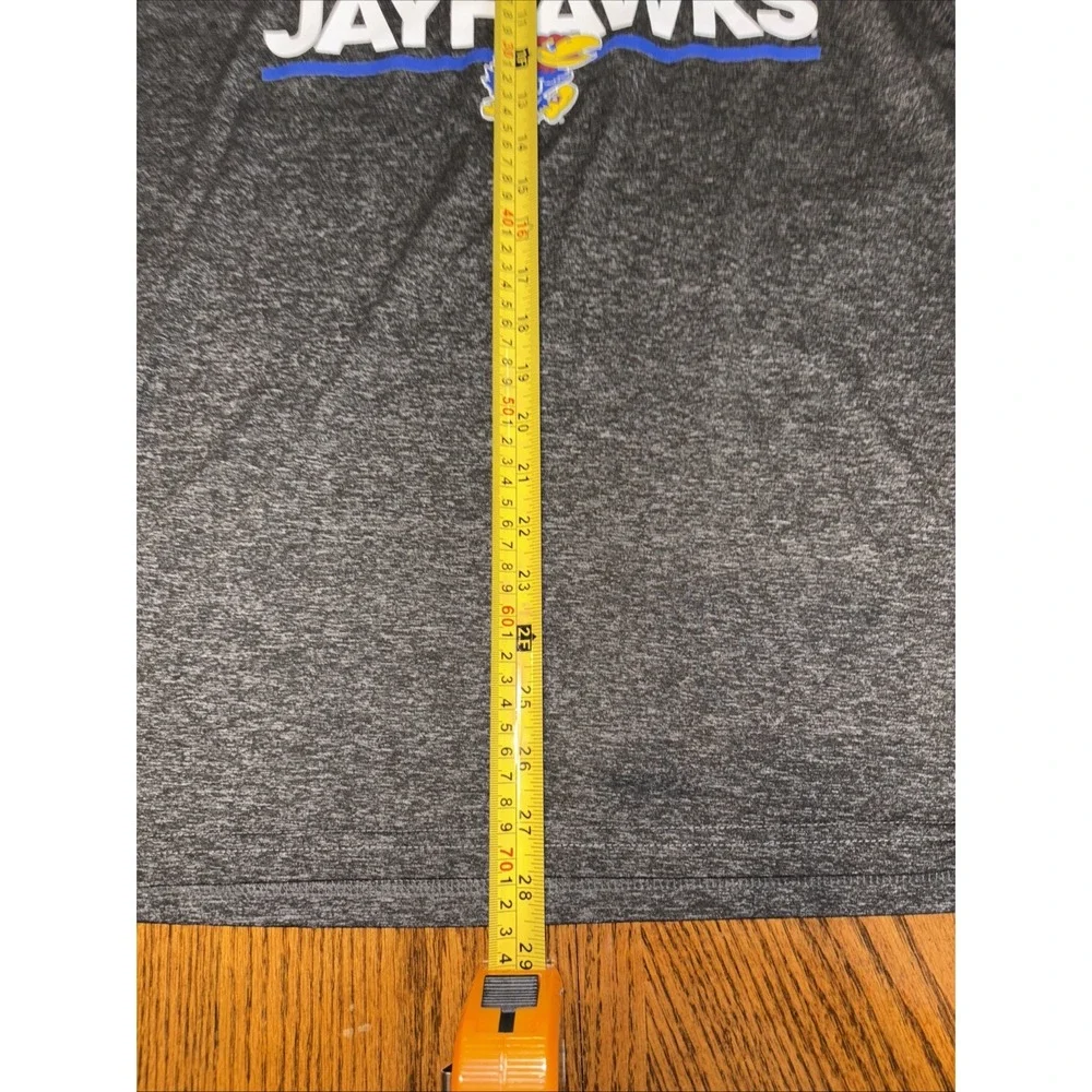 Adidas Mens Blue/Gray Short Sleeve Kansas Jayhawks Ultimate Tee Size Large